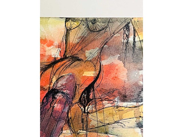 Bert post - erotische compositie - aquarel - afbeelding 2 van  8