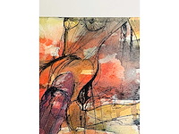 Bert post - erotische compositie - aquarel - afbeelding 2 van  8