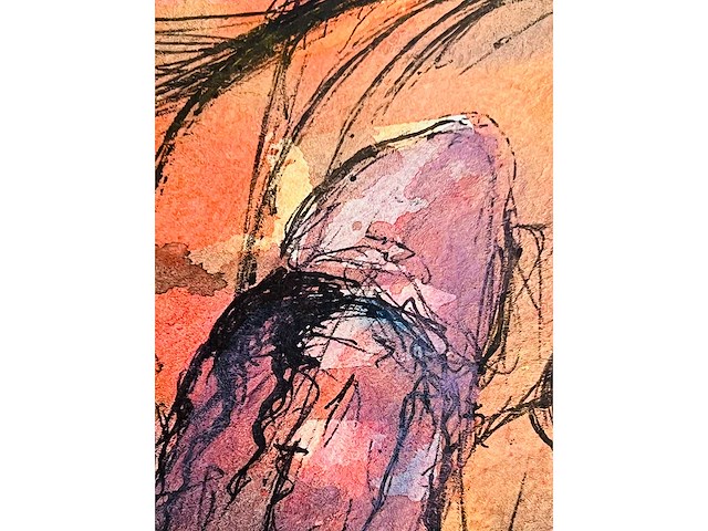 Bert post - erotische compositie - aquarel - afbeelding 6 van  8