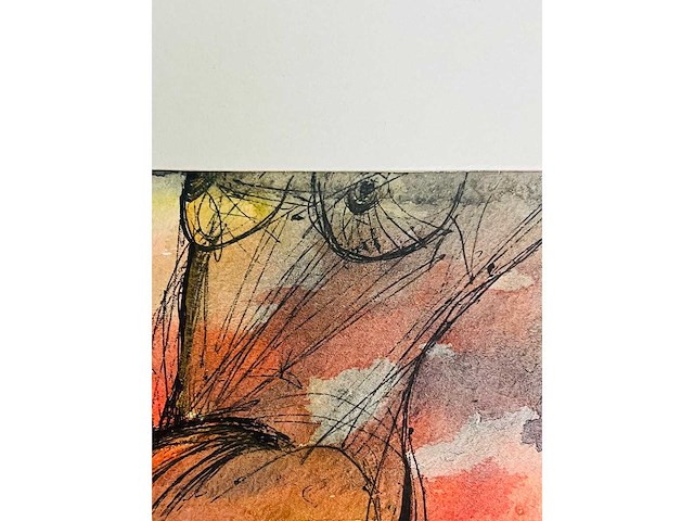 Bert post - erotische compositie - aquarel - afbeelding 7 van  8
