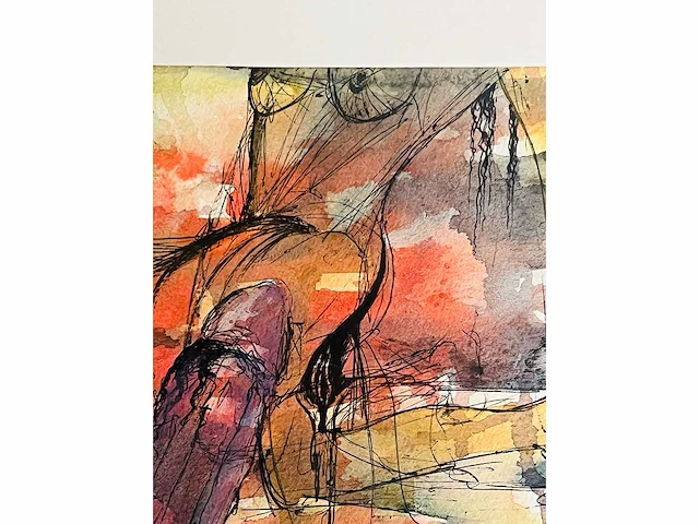 Bert post - erotische compositie - aquarel - afbeelding 8 van  8