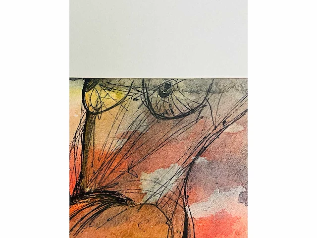 Bert post - erotische compositie - aquarel - afbeelding 6 van  8