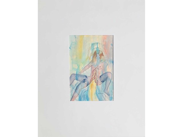 Bert post - originele aquarel - afbeelding 5 van  5