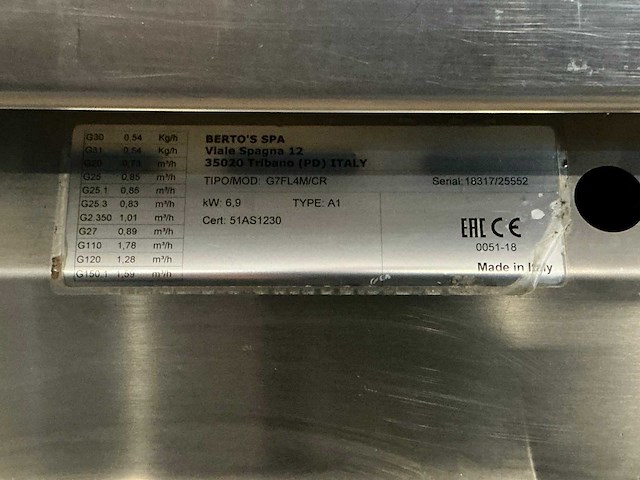 Berto’s g7fl4m/cr bakplaat - afbeelding 4 van  4