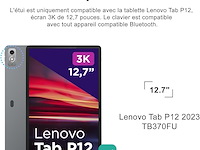 Beschermhoes voor toetsenbord lenovo tab p12 12,7 inch 2023 - afbeelding 3 van  6