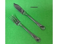 Bestek - 168 visbestekken (vork,mes) rvs - afbeelding 1 van  1
