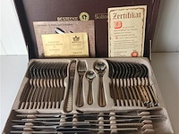 Bestekkoffer solingen 24k verguld - afbeelding 1 van  5