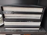 Bestekkoffer uit de capricorne collectie verzilverd christofle, bord hermes, bord delfts, doos met naaigerief, divers aardewerk - afbeelding 4 van  24