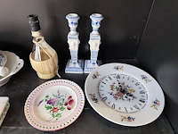 Bestekkoffer uit de capricorne collectie verzilverd christofle, bord hermes, bord delfts, doos met naaigerief, divers aardewerk - afbeelding 23 van  24