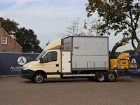 Bestelwagen iveco 40c15 diesel 146pk 2015 met aanhangwagen veldhuizen en houtversnipperaar schliesing