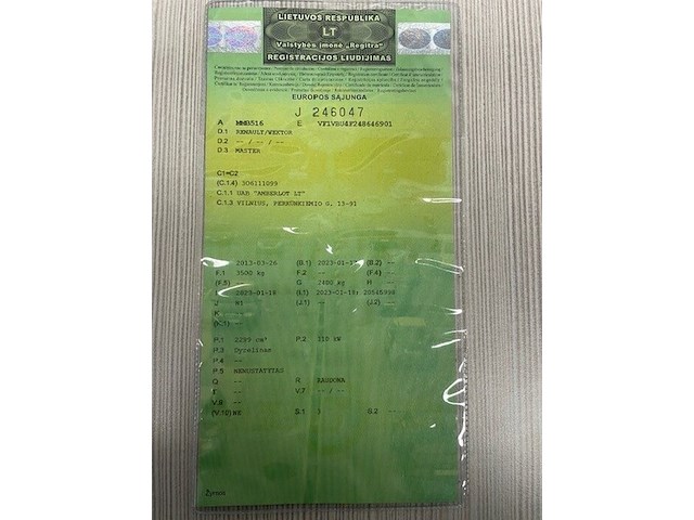 Bestelwagen renault master met zeil en slaapcabine,ch.nr. vf1vbu4f248646901, bj. 17-01-2017(litouwse nummerplaat) - afbeelding 19 van  33