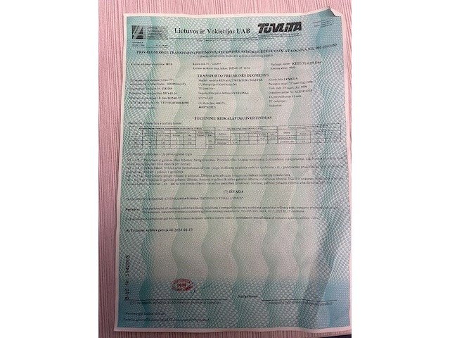 Bestelwagen renault master met zeil en slaapcabine,ch.nr. vf1vbu4f248646901, bj. 17-01-2017(litouwse nummerplaat) - afbeelding 20 van  33