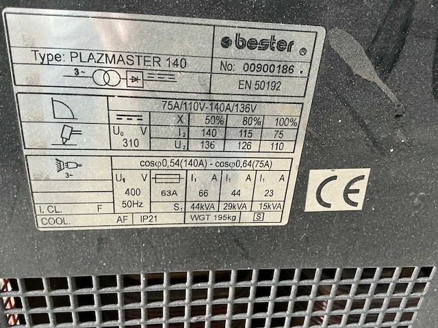 Bester plazmaster 140 plasmasnijder - afbeelding 4 van  5