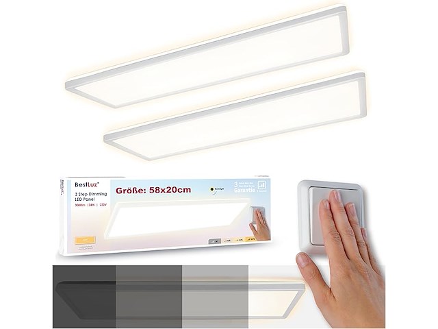 Bestluz led-plafondlamp (2 stuks) - afbeelding 1 van  4