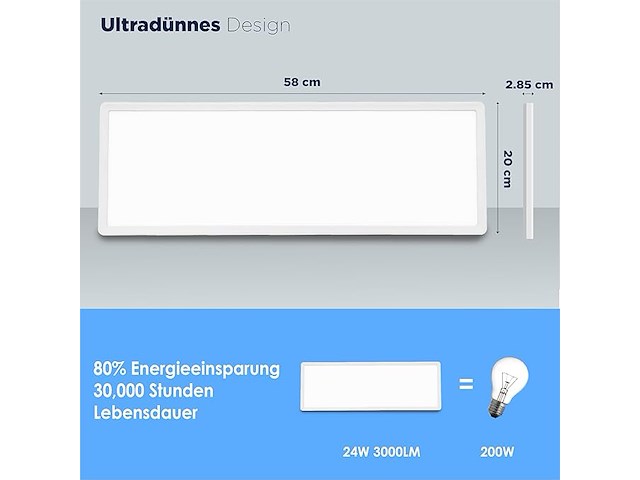 Bestluz led-plafondlamp (2 stuks) - afbeelding 2 van  4