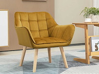 Bestoffeerde fauteuil, zijstoel, scandinavisch ontwerp - afbeelding 1 van  9
