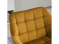 Bestoffeerde fauteuil, zijstoel, scandinavisch ontwerp - afbeelding 5 van  9