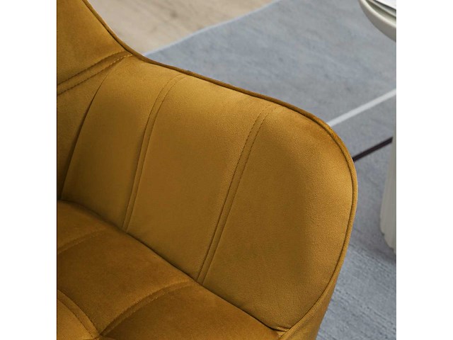 Bestoffeerde fauteuil, zijstoel, scandinavisch ontwerp - afbeelding 6 van  9