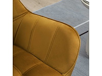 Bestoffeerde fauteuil, zijstoel, scandinavisch ontwerp - afbeelding 6 van  9