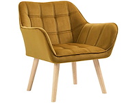 Bestoffeerde fauteuil, zijstoel, scandinavisch ontwerp - afbeelding 8 van  9