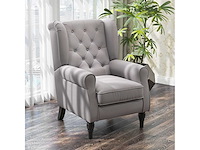 Bestoffeerde loungestoel met brede zitting - afbeelding 2 van  8