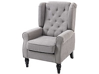 Bestoffeerde loungestoel met brede zitting - afbeelding 3 van  8