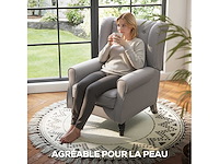 Bestoffeerde loungestoel met brede zitting - afbeelding 7 van  8