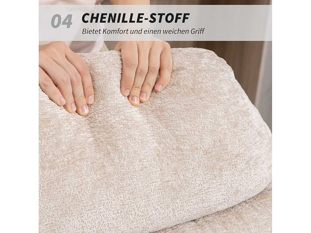 Bestoffeerde schommelstoel, stalen poten en houten glijbroeken, bruin - afbeelding 10 van  11