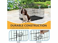 Bestpet pet kooi met plastic bak en handvat, 91 cm (36 inch) - afbeelding 3 van  3
