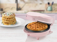 Bestron mini-wafelijzer - roze - afbeelding 3 van  4