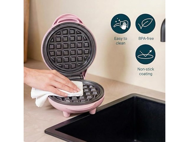 Bestron mini-wafelijzer - afbeelding 3 van  3