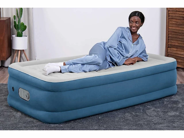 Bestway alwayzaire enkel luchtbed met ingebouwde dubbele pomp 191 x 97 x 46 cm - afbeelding 2 van  5