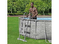 Bestway flowclear 4-traps zwembadladder 107 cm - afbeelding 1 van  9