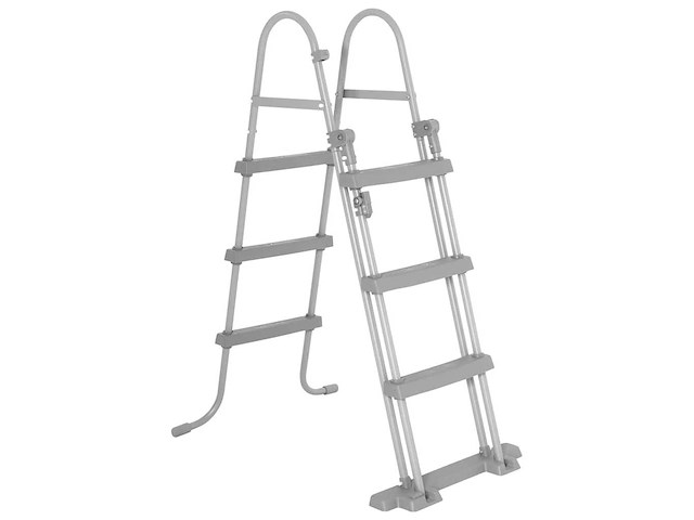 Bestway flowclear 4-traps zwembadladder 107 cm - afbeelding 2 van  9