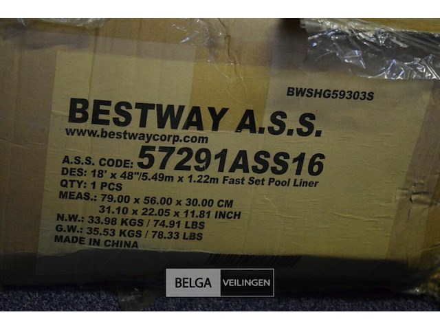 Bestway zwembad met filterpomp en trap - afbeelding 2 van  3