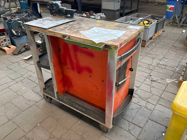 Beta gereedschapswagen met bankschroef - afbeelding 4 van  11