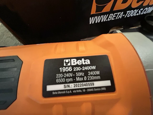 Beta haakse slijper - afbeelding 2 van  2