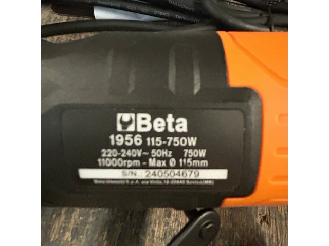 Beta haakse slijper - afbeelding 2 van  3