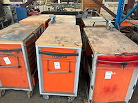 Beta super tank gereedschapswagen met 1x bankschroef (2x) - afbeelding 1 van  3
