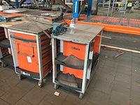 Beta super tank gereedschapswagen met bankschroef (2x) - afbeelding 1 van  3