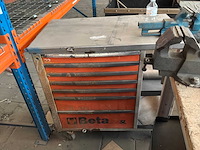 Beta super tank gereedschapswagen met bankschroef (2x) - afbeelding 3 van  3
