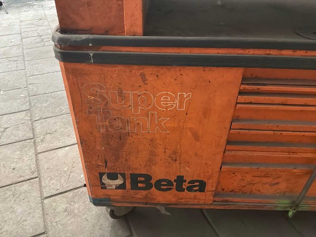 Beta super tank gereedschapswagen met bankschroef - afbeelding 6 van  7