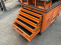 Beta super tank gereedschapswagen met bankschroef - afbeelding 4 van  9