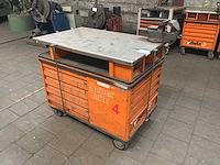 Beta super tank gereedschapswagen met bankschroef - afbeelding 1 van  6