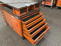 Beta super tank gereedschapswagen met bankschroef - afbeelding 4 van  6