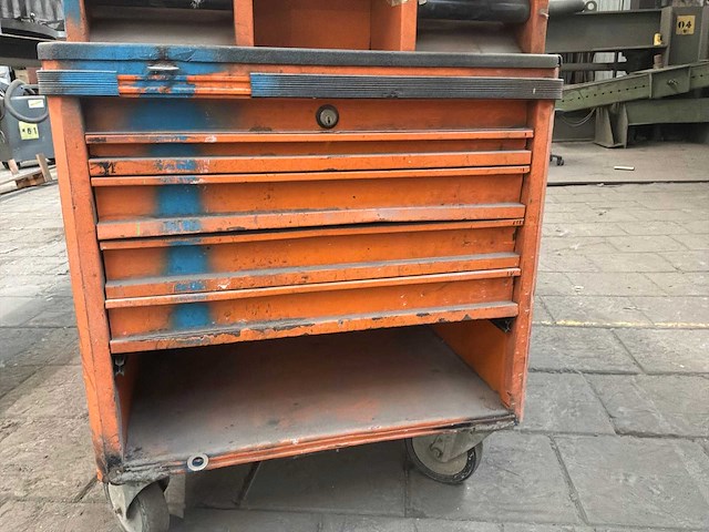 Beta super tank gereedschapswagen met bankschroef - afbeelding 5 van  7