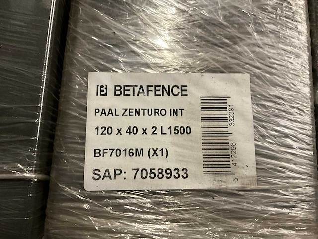 Betafence post zenturo int tuinpaal (60x) - afbeelding 6 van  7