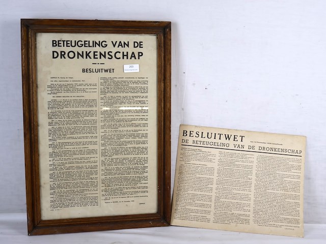 Beteugeling van de dronkenschap (x2) - afbeelding 1 van  4