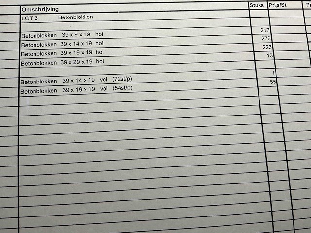 Betonblokken overige beton toebehoren - afbeelding 5 van  5