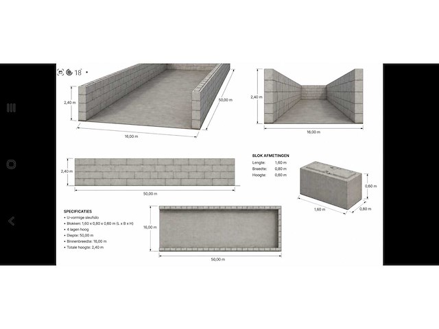 Betonblokken / stapelblokken (310x) - afbeelding 5 van  6